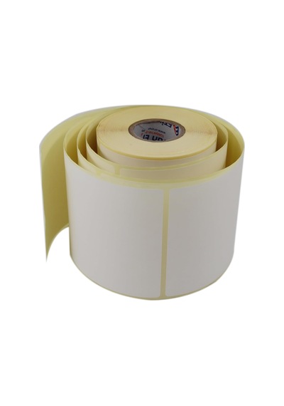 Lexroo Vellum Etiket 100mm X 120mm Ruloda 400 Adet 40mm Kuka Çapında Baskısız Not Alma Etiketi Çok Renkli