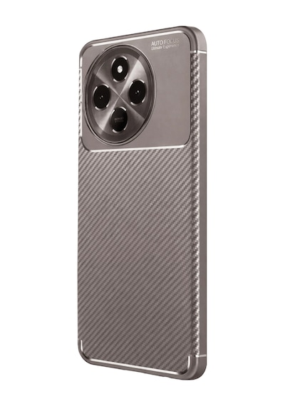 Cosmotex Newface Tecno Spark 30 Pro Kılıf Auto Focus Karbon Kapak - Gri