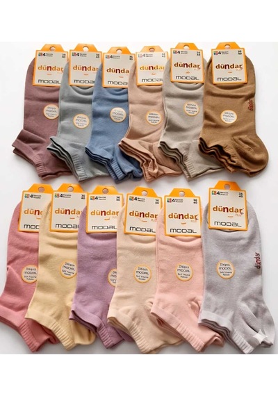 Unisex Modal Patik Dikişsiz/soft Yıkama/kokulu 36-40 Açık Asorti