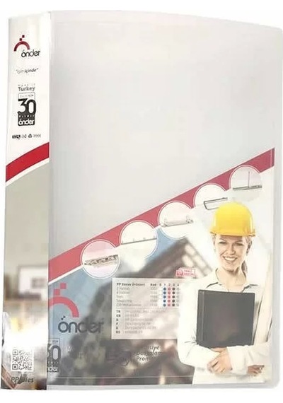 Önder 1104-0 Halkalı Dosya 4 Halkalı Buzlu Şeffaf
