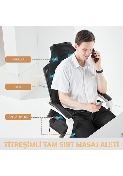 Isıtmalı Masaj Minderi Kumandalı Ev,ofis,araç Uyumlu Ergonomik Titreşimli Masaj Pedi Diğer