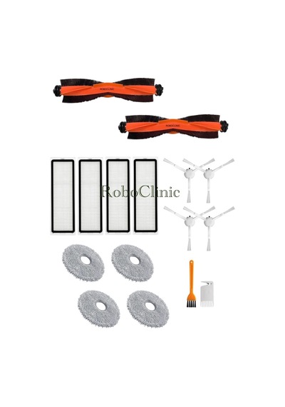 Xiaomi Robot Vacuum X10 Plus X20 Plus Uyumlu Yedek Fırça,hepa Filtre,mop Seti-16 Parça