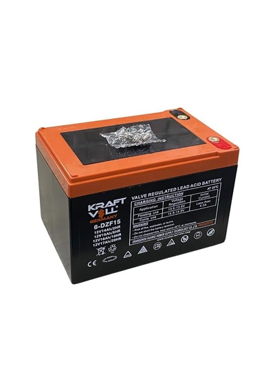 Kraftvoll 12v 17 Ah Elektrikli Bisiklet Aküsü Vrla Agm 150 100 100 4.5 Kg