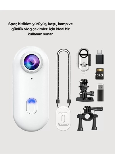 Şarj Edilebilir Uzun Ömürlü Mini Spor Kamera Full Hd Yeni Nesil 55898653
