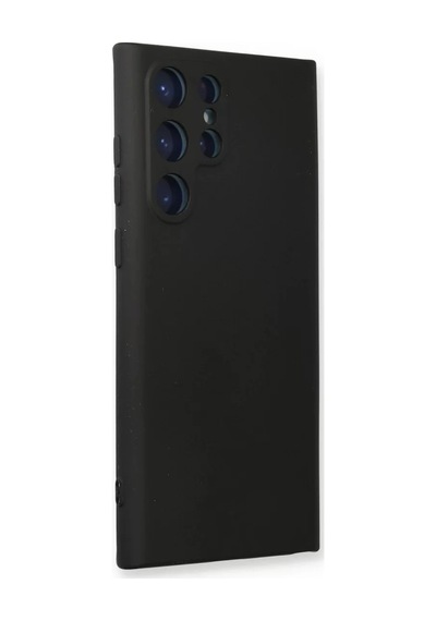 Samsung Uyumlu Galaxy S24 Ultra Uyumlu Kılıf Nano İçi Kadife Silikon - Siyah