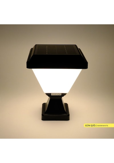 Ack Solar Led Bahçe Armatürü 3000K  Set Üstü Ve Kazıklı