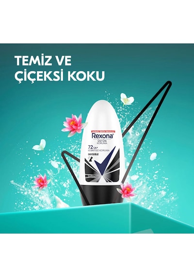 Rexona Invisible Black White Kadın Roll-on 50 Ml
