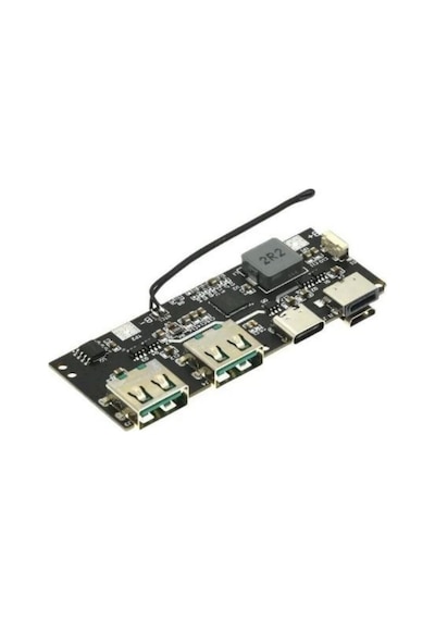 Çift Usb 5v 22.5w Ledli Micro Type-c Powerbank Modülü