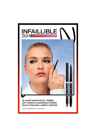 L'Oréal Paris Telescopic Lift Maskara & Infaillible Automatic Jel Göz Kalemi Yoğun Siyah - Göz Makyaj Seti pktgzmkyjfvrlr-9585 0