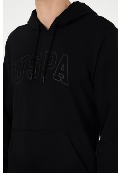 U.S. Polo Assn. Erkek Siyah Basic Sweatshirt 50295175-VR046