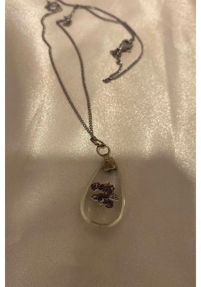 Feng Shui Bereket Şans Mutluluk Koruyucu Ejderha Dragon Sembol Kolye Beyaz