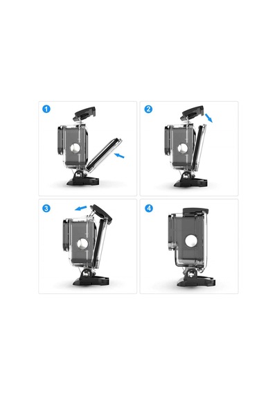 Gopro Hero 13 Uyumlu Su Geçirmez Kılıf Su Altı Housing Çok Renkli