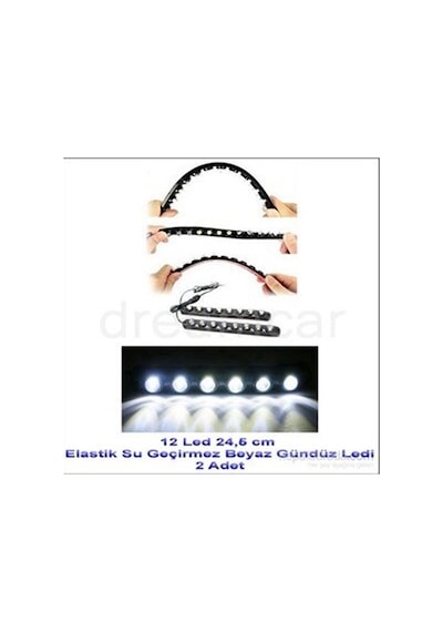 Dreamcar 12 Canon Beyaz Ledli Elastik Daylight 24,5Cm 2 Ad. 56504