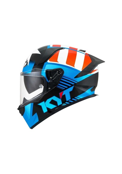 Kyt R2r Straıght Kapalı Kask Beyaz - Mavi - Kırmızı