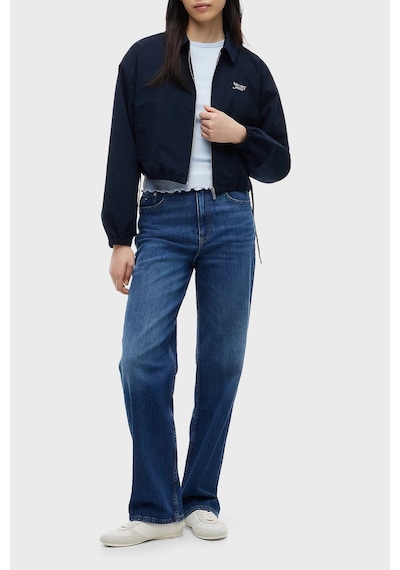 Tommy Jeans Su İtici Gofre Dokulu Gömlek Yaka Relaxed Fit Kadın Mont Mont Dw0dw22912 C1g Lacivert Tommy Jeans Su İtici Gofre Dokulu Gömlek Yaka Relaxed Fit Kadın Mont Mont Dw0dw22912 C1g Lacivert