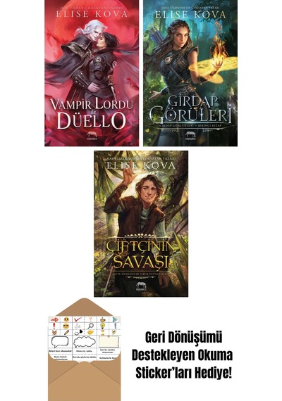 Vampir Lordu İle Düello + Girdap Görüleri Girdap Günlükleri Birinci Kitap + Çiftçinin Savaşı Altın Muhafızlar Serisi 3