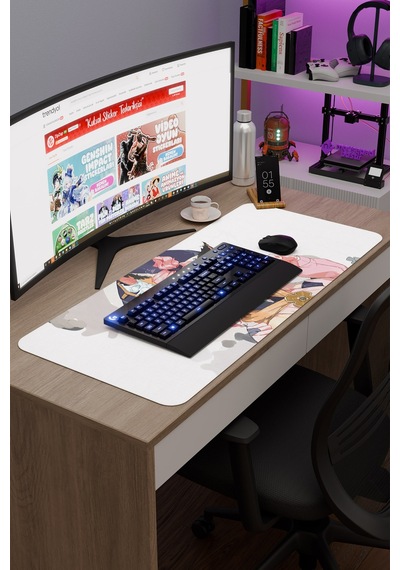 Diona Genshin Impact Anime Gacha V5 - 90x40 Xxl Gaming Mouse Pad Fare Altlığı