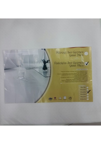 Viskoleks Sıvı Geçirmez Fitted Yatak Alezi Tek Kişilik 90X190