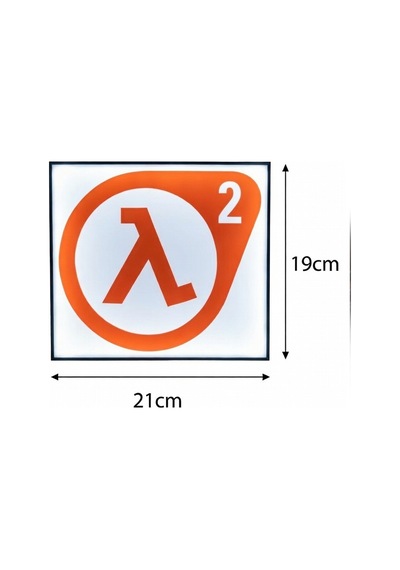 Half Life Tasarımlı Dekoratif Aydınlatma 21x19cm 603-1