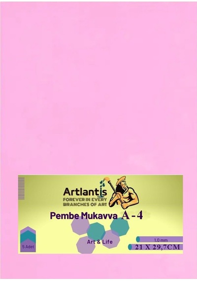 Renkli Mukavva A4 10 Lu 1 Paket 1.0 Mm Sert Renkli Mukavva Kalın Okul Öncesi Anasınıfı Kreş Etkinlik Proje Pembe