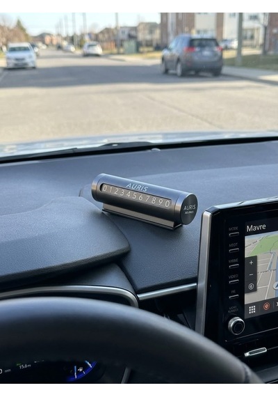 Auris Ars-pnc05 Metal Silindir Araç İçi Torpido Numara Paneli Numaratör - Lisinya