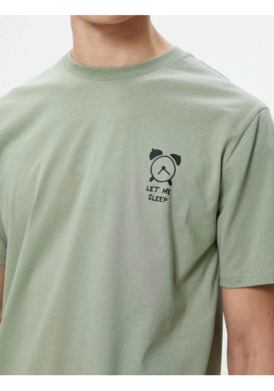Koton Erkek T-shirt Yeşil 4sam10050hk 24yy59002798 Y59210 Yeşil