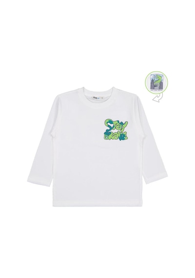 Civil Boys Stay Brave baskılı 2-5 Yaş Sweatshirt Ekru