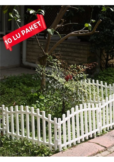 10 Adet Büyük Boy Çift Yönlü Dekoratif Separatör Beyaz Yüksek Plastik Bah 57*45 cm