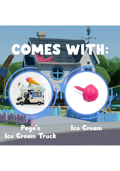 Oddbods Action Vehicle Pogo & Ice-cream Truck Taşıt Seti Çok Renkli