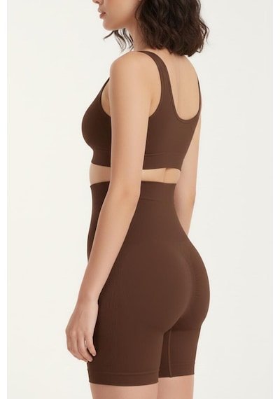Fit Women Bel Ve Basen Göbek ı Paçalı Korse 2050 Kahverengi