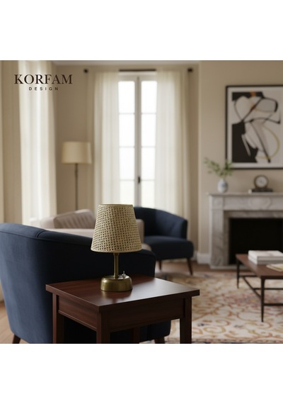 Krem Hazeran Görünümlü Başlık Kablosuz Pilli Masa & Gece Lambası Çok Renkli 86214833
