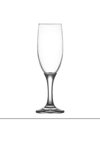 LAV Misket Cam Şampanya Kadehi 6'lı 190 ml Ayaklı (Kahve Yanı Su/Kokteyl Bardağı)