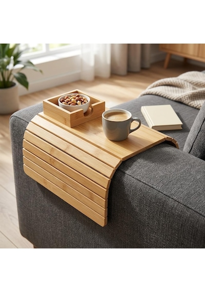 Deconox Bambu Koltuk Kenarı Tepsisi Ve Organizer - Katlanabilir Bölmeli Ahşap Kanepe Yanı Sehpa, Bardaklık Ve Kuman Diğer Deconox Bambu Koltuk Kenarı Tepsisi Ve Organizer - Katlanabilir Bölmeli Ahşap Kanepe Yanı Sehpa, Bardaklık Ve Kuman Diğer