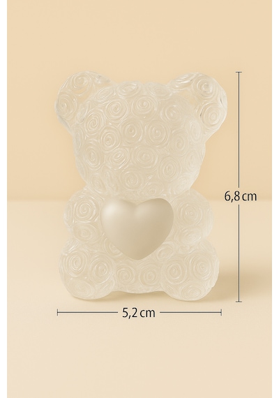20'li Ayıcık Şeklinde Kokulu Mum Söz Nişan Baby Shower Hediyeliği Pembe