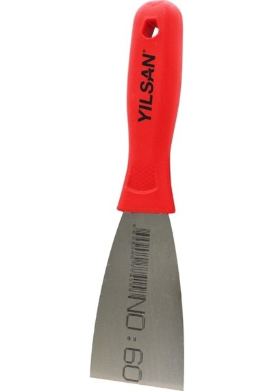 Kazıma Ispatulası Plastik Saplı 60mm Kırmızı