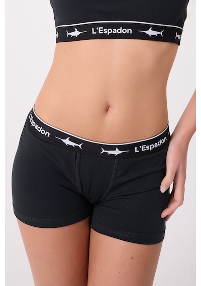 Athleshorts Yüksek Bel Kadın Kısa Şort -3290 Siyah
