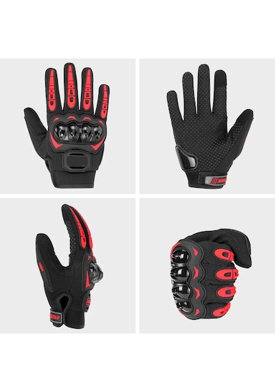 Probiker Riding Biker Motosiklet Eldiveni Korumalı Parmak Okuyucu Motor El