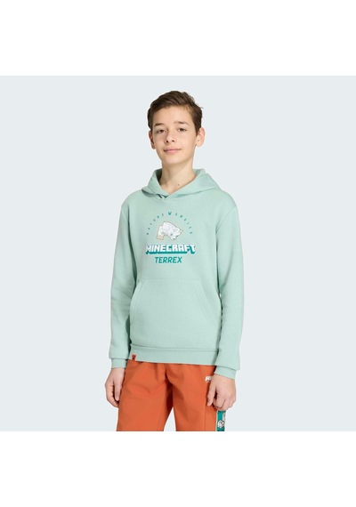 Adidas Minecraft Terrex Çocuk Yeşil Sweatshirt Kv6480