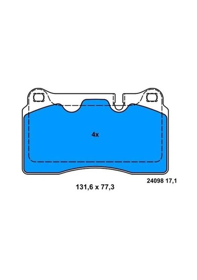 BOSCH 986494207 Fren Balatası Ön Touareg 7L 03- Touareg 7P 10-
