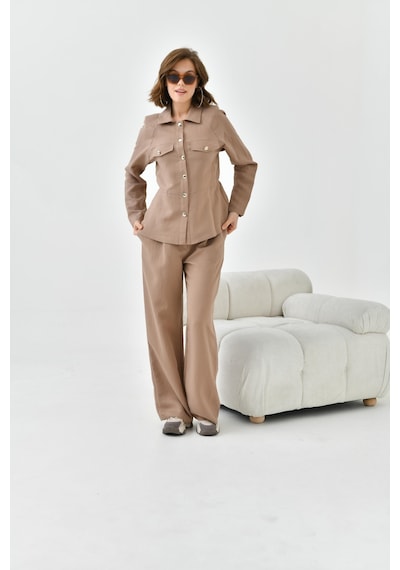 Ftz Women Kadın Pantolonlu Takım Camel 30727-camel Camel