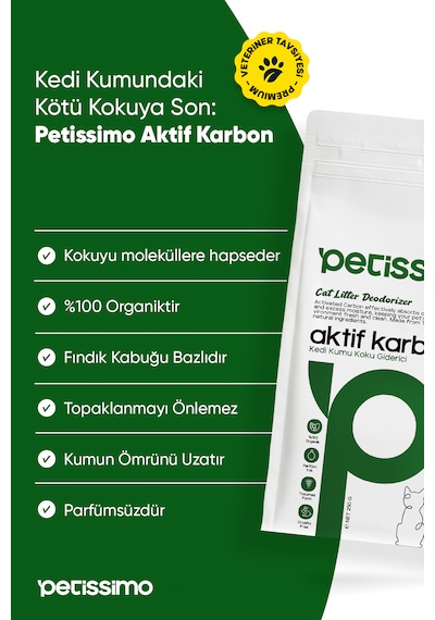 Petissimo Care Kedi Kumu Koku Giderici Aktif Karbon - 250 Gr