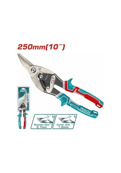 Total Alüminyum Ve Saç Kesme Makası Sol 250 Mm Yüksek Kalite Tht521106 Nms Hırdavat