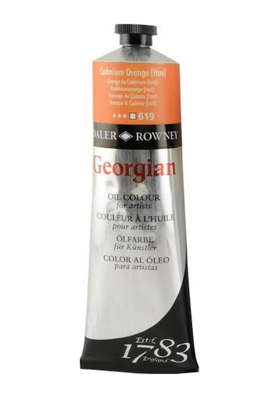 Daler Rowney Georgian Yağlı Boya 225Ml - N:619 Cadmium Orange