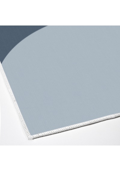 Dijital Kaymaz Yıkanabilir Banyo Mutfak Salon Paspas Halısı Trend Modern Al4004 Indigo