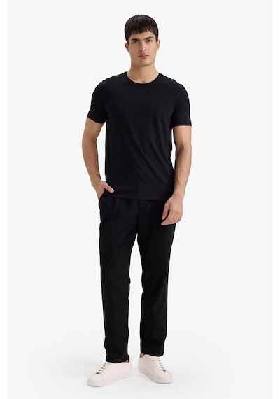 Defacto Slim Fit Siyah Erkek T-shirt M6606az/bk81 Siyah