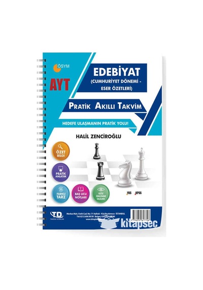 Tandem Ayt Edebiyat Eser Özetleri Pratik Akıllı Takvim