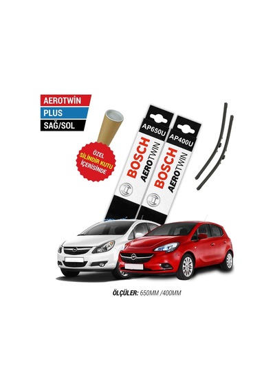 Bosch Aerotwin Plus Opel Corsa D/E Silecek Takımı (2006-2019)