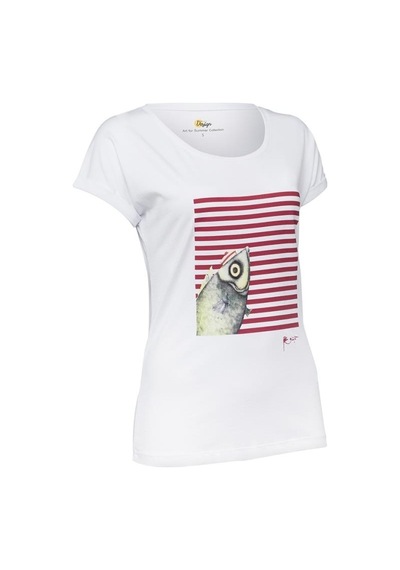 Biggdesign Pistachio Çizgili Kadın T-Shirt