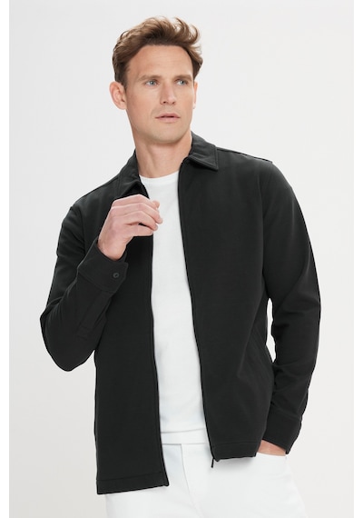 AC&Co / Altınyıldız Classics Erkek Syh Standart Fit Normal Kesim Gömlek Yaka Pamuklu Esnek Mont Syh Siyah AC&Co / Altınyıldız Classics Erkek Syh Standart Fit Normal Kesim Gömlek Yaka Pamuklu Esnek Mont Syh Siyah
