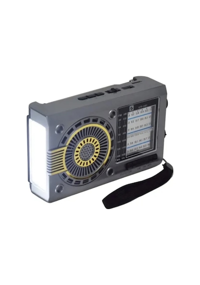 Fenerli Mini Fm Radyo Şarjlı Taşınabilir Solar Radıo Bluetooth Hoparlör Sd Kart Usb Girişli Speaker